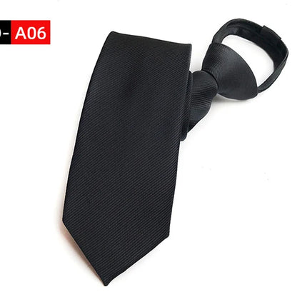 Men's Ties: Black Zipper Tie, Pre-tied Bow Tie, Women's Green Navy Blue Red Neckties, Classic 8cm Neckties for Men's Shirts, Zipper Cravat
