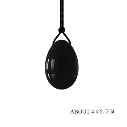 Obsidian Yoni Eggs Wand Set Natural Black Jade Egg Women Vaginal Muscles Tightening Kegel Massage Ball Yoni Wand Jade Massager