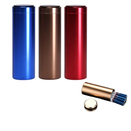 Slim Cigarette Aluminum Cigarette Box Sealed Waterproof Male And Female Portable Cylindrical Cigarette Case Cans 118mm*45mm