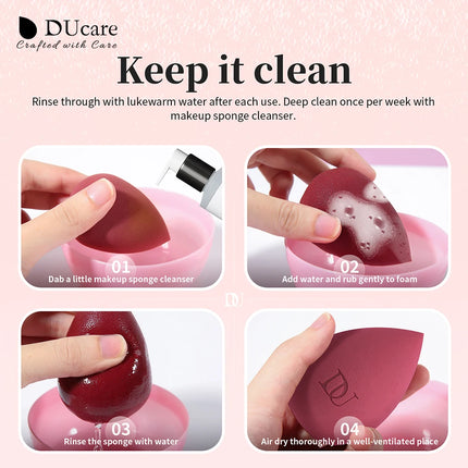 DUcare Water Drop Makeup Sponge Professional Cosmetic Puff For Foundation Concealer BB cream Blending Egg Sponge Makeup Tools