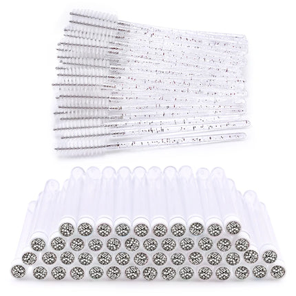 New Reusable Eyelash Brush Tube for Eyelash Extension Replaceable Eyebrow Brush Applicator Lash Mascara Wands Makeup Tools