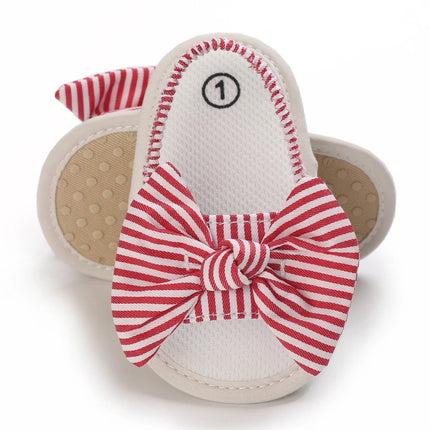 Infant Non-Slip First Walkers Footwear 0-18 Months Baby Girls Sweet Flowers Sandals Summer Soft Sole Flat Princess Dress Shoes