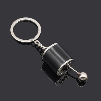 Creative Gear Head Keychain Speed Gearbox Keyring For Car Key Turbo Hub Brake Disc Pendant Shock Absorber Keys Holder Chain Ring
