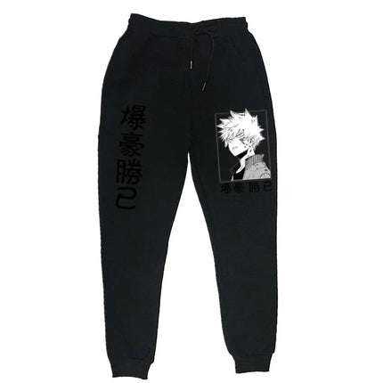 2021Japanese anime My Hero Academia Katsuki Bakugo Harajuku Men's Pants Print Joggers Male Trousers Casual Sweatpants sweatpants