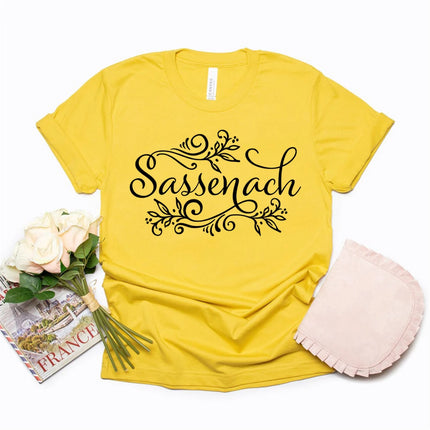 Sassenach Shirt Outlander Book Series T-Shirt Claire Jamie Fraser Shirts Outlander TV Shows Inspired Tee Vintage Tops