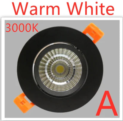 LED Downlight Dimmable Lamp Ceiling  3w 5w 7W 12w 15w 20w  30w 40w Cob Led Spot 220V/110V Ceiling Recessed round panel light