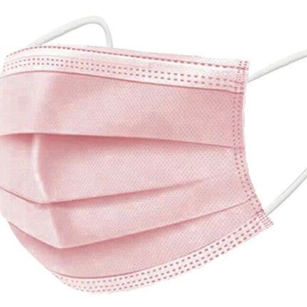 Pink Black Disposable Non-woven 3-layer Face Mask Breathable Mask With Elastic Earband Breathable Adult Mouth Mask