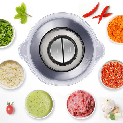 BioloMix 2 Speed 500W Meat Grinder Stainless Steel 2L Capacity Food Mincer Processor Slicer for US Market 110V