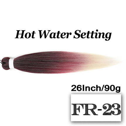 Braiding Hair Pre-stretched 26 Inch Hair Extensions for Afro Crochet Braids Synthetic Hair DIY Purple Pink Peach Red Jumbo Braid