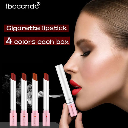4-Lasting Stick Waterproof Lip Set - Long-Lasting Matte Lipstick with Transparent Finish - Perfect Valentine's Day Gift for Her