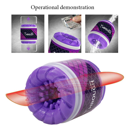 Tight Pussy Realistic Vagina Dual Channel Male Masturbator Aircraft Cup Penis Trainer Adult Toys Sex Toys For Men climax