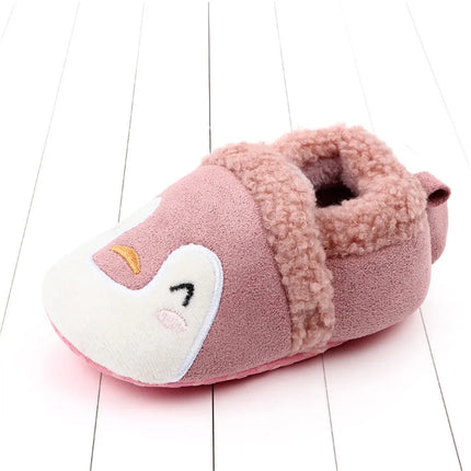 Super Keep Warm Infant Slippers Toddler Baby Shoes Baby Boy Girl Knit Crib Shoes Cute Cartoon Anti-slip Prewalker Baby Slippers