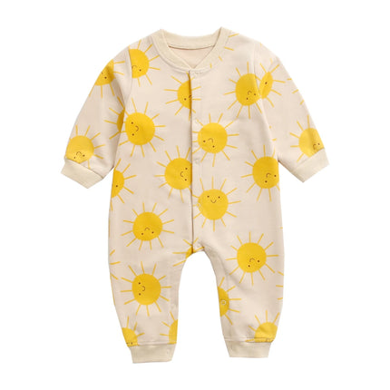 Sanlutoz Cartoon Baby Rompers Cotton Long Sleeve Infants Jumpsuits Cute Autumn Winter Toddler Clothes