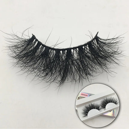 RED SIREN Fluffy Mink Lashes 3d525 3d530 Messy Wispy Natural Eyelashes Hamdmade Real 3D Mink Eyelashes Makeup False Lashes