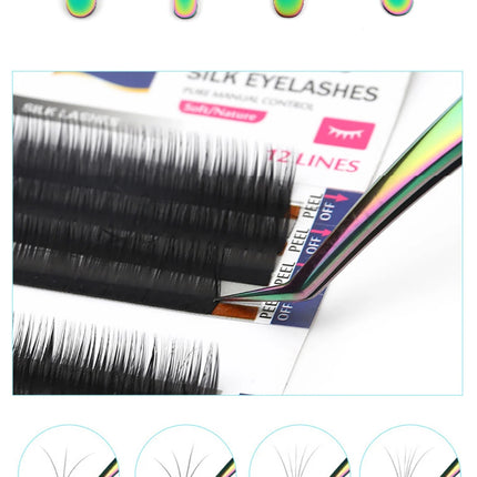 1 pcs Stainless Steel Eyelashes Tweezers Professional For Lashes Extension Eyebrow Tweezers Curved Straight Nipper Makeup Tools