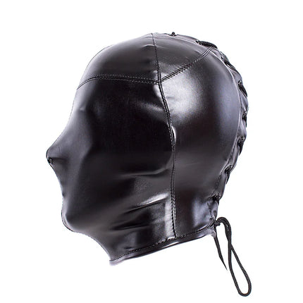 Black High Quality Adjustable Leather Erotic Dog Mask Bdsm Bondage Hood for Fetish Pup Cosplay Role Play Costumes Sex Products
