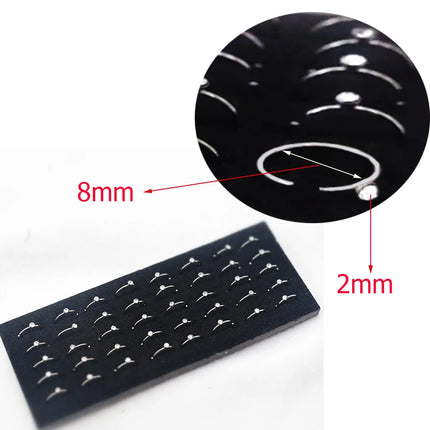 4 Style 8-40pcs Fashion 316l Colorful Stainless Steel Nose Hoop Lip Nose Ring Stud Earrings Body Piercing  Jewelry Punk Style