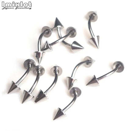 45/90Pcs Mixed Styles Stainless Steel Eyebrow Navel Belly Lip Tongue Nose Piercing Bar Ring Labret Barbell Tunnel Body Jewelry