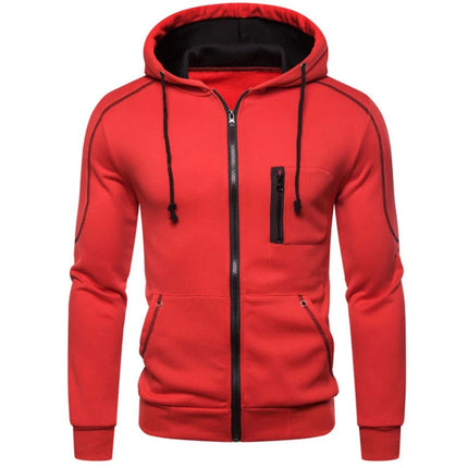 Men's Autumn Winter Tracksuit Zipper Hoodie and Pants 2 Piece Casual Sportswear Jogger Running Suit Fitness Sweatshirt Cardigian