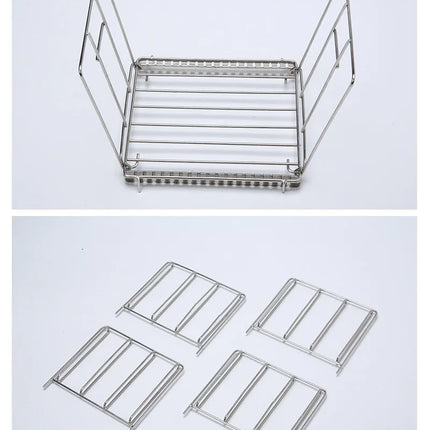 Sous Vide Rack For 11L Container Food Grade 304 Stainless Steel with Adjustable No-Float Top Bar Sous-Vide Machine