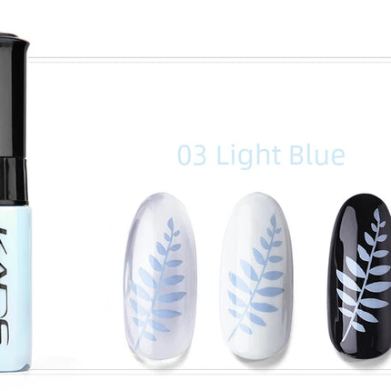 KADS Nail Art Stamping Polish 1 Bottle White Black Gold Stamping Nail Lacquer of Acrylic Paint Tool Beauty Decoration Vernish
