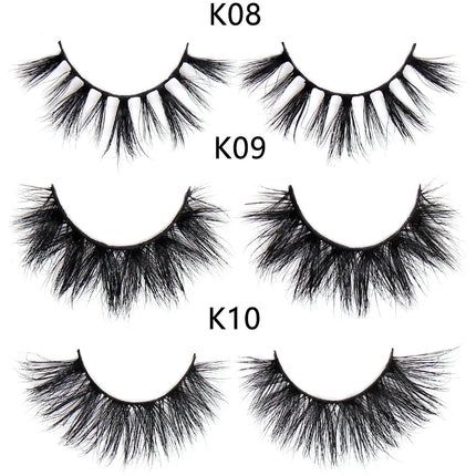FOXESJI Makeup Eyelashes 3D Mink Eye Lashes Fluffy Soft Wispy Natural Lashes Extension Reusable Fake Lashes Mink False Eyelashes