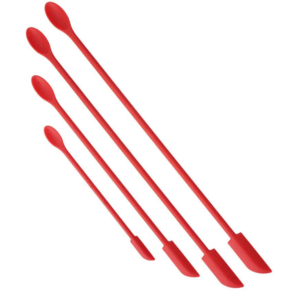 Silicone Batter Spatula Tools Lengthen Mini Soft Jar Cake Cream Jam Scrapers Makeup Spatulas Butter Knife Kitchen Accessories