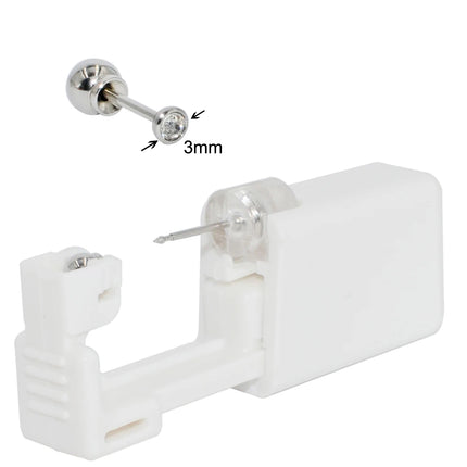 1PC 316L Surgical Steel Ear Stud Disposable Sterile Piercing Stud with Safe Ball Buckle Set Piercing Gun Body Piercing Jewelry