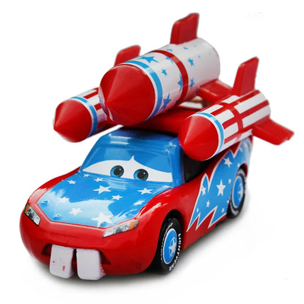 1:55 Original Pixar Cars Toy Rocket McQueen Mater Diecast Car Model Cartoon Car Toys Boy Christmas Gift