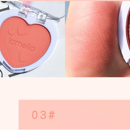 Blush Makeup Love Palette 4 Color Mineral Powder Peach Red Rouge Lasting Natural Hawthorn Cheek Tint Waterproof Blusher Cosmetic