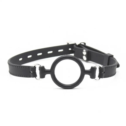 Silicone Open Mouth Oral Gag O Ring Full Silicone Head Harness Straps Couples Slave BDSM Adult Games Sex Products for Women Gay