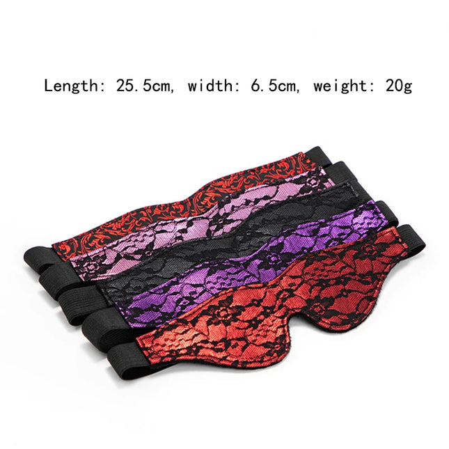 SM Sex Bondage Erotic Costumes Bondage Sex Lace Eye Mask Blindfold Fetish BDSM Party Women Masquerade Eye Mask Sex Toy For Adult