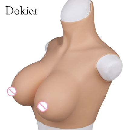 Dokier Silicone Breast Forms Fake Artificial Huge Boobs for Mastectomy Crossdresser Transvestite Sissy Drag Queen Cosplay Chest