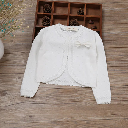 0-11yrs Red Kids Cardigan Sweater Girl Outerwear Long Sleeve Cotton Girls Jacket 1 2 4 6 8 10 11 Years Old Kids Clothes 175024