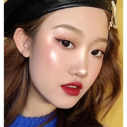 GUICAMI  New Highlighter Makeup Shimmer Powder Highlighter Palette Base Illuminator Highlight Face Contour Golden Bronzer