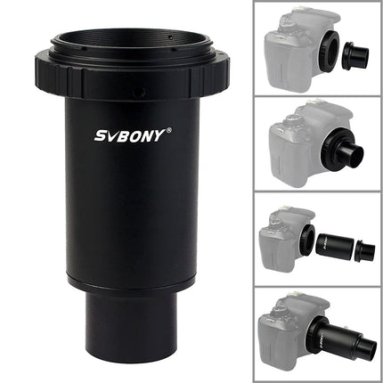 SVBONY 1.25'' CA1 Extension Tube M42 Thread T-Mount Adapter +T2 Ring Adapter