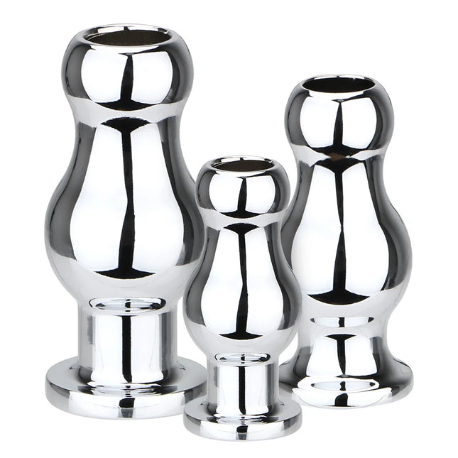 Metal Anal Plug Hollow Butt Dilator For Women Vaginal Expander Douche Enema Sex Toys Men Adult Games Couple Tool Erotic Products