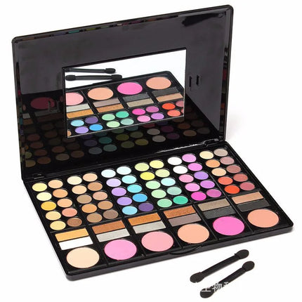 Makeup Set for Women 78 Color Eye Shadow Pearlescent Matte Glitter Shimmer Luminous Eyeshadow Powder Sequins Eyeshadow Palette