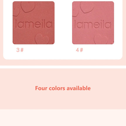 Blush Makeup Love Palette 4 Color Mineral Powder Peach Red Rouge Lasting Natural Hawthorn Cheek Tint Waterproof Blusher Cosmetic