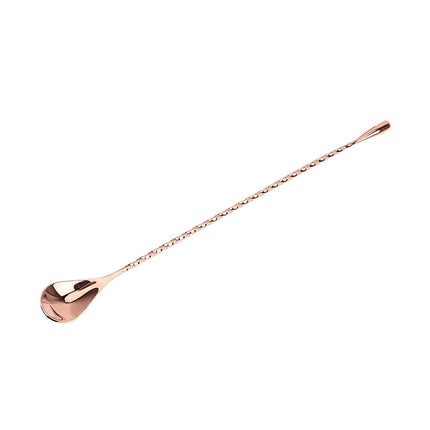 Stir Spoon Mixing Cocktail Spoon 30/40cm Stainless Steel Bartender Tools Bar Teadrop Spoon Bar Tool Spiral Pattern