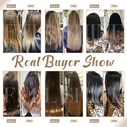 Full Shine Human Hair Weft Extensions Hair Bundles 100g Sew In Silky Straight Remy Skin Double Weft For Salon