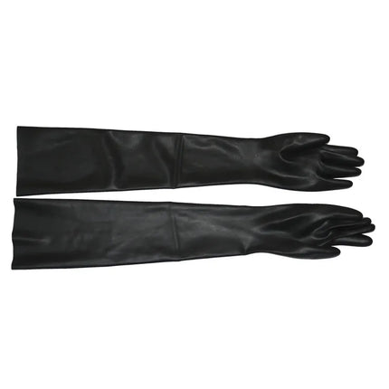 Free shipping !!! Hot Wrist seamless black / red latex opera long latex gloves fetish latex gloves