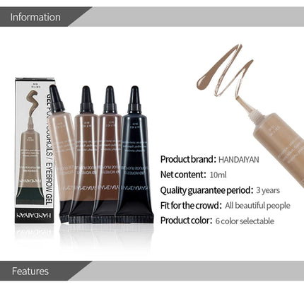 6 Colors Eyebrow Gel Cream Makeup Eyebrow Tattoo Pen Tint Waterproof Long Lasting Eyebrow Enhancers Eyebrows Makeup Cosmetics