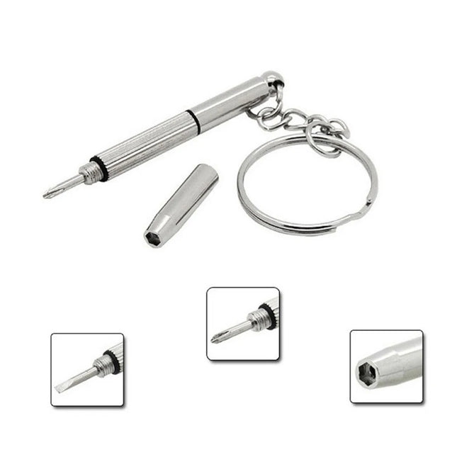 New Fashion Multifunctional Outdoor Combination Tool Screwdriver Portable Mini Utility Pocket Multi-Tool Keychain Key Ring Clasp