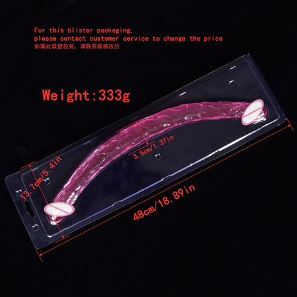 Double Head Dildo Long Jelly Realistic Dildo Double Ended Dildo Flexible Big Penis for Women Masturbator Sex Toys for Lesbian