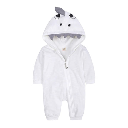 New Bodysuit For Newborn Rompers Baby Boys Girls Clothes Long Sleeve Solid Hoodies Bear Jumpsuit Costume Infant Onesies 3M-24M