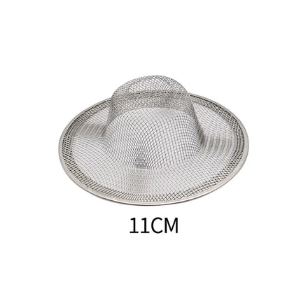 Stainless Steel Drains Kitchen Sink Strainers Bathroom Hair Filter Kitchen Bath Accessories Floor Drain Net Hair Blocking Filter