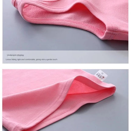 Fashion Children T-shirts for Girls Candy Color Baby Boys Graphic Tee Cotton Vest Tops Kids Summer Clothes Sleeveless T-Shirt