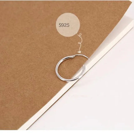 925 Sterling Silver Simple Ear Bone Hoop Earrings For Women Small Hoop Earrings Ear Bone Buckle Round Circle Earrings Hoops Gift