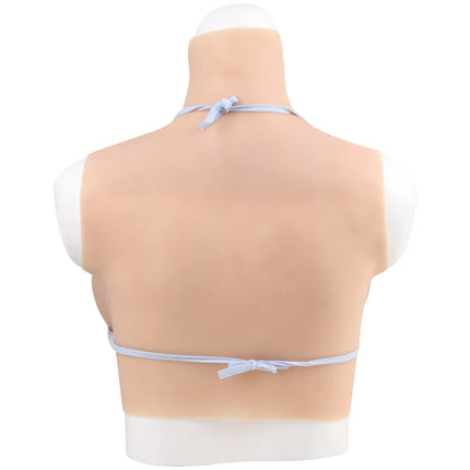 A-HCup Realistic Silicone Fake Chest Water Drop Breasts Form Cosplay Boobs for Drag Queen Sissy Crossdresser Transgender Shemale